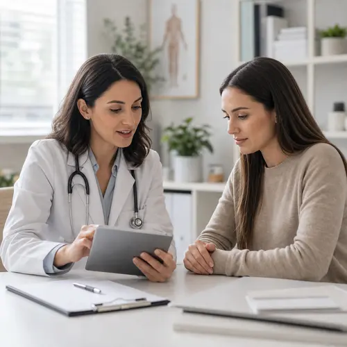 Generated editorial image for an article about medical SEO, patient access, and practice trust.