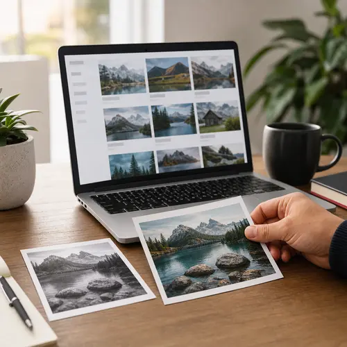 Generated editorial image of replacing a media file in a WordPress publishing workflow.