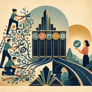 Illustration of a focused service offer built around clear aligned capabilities