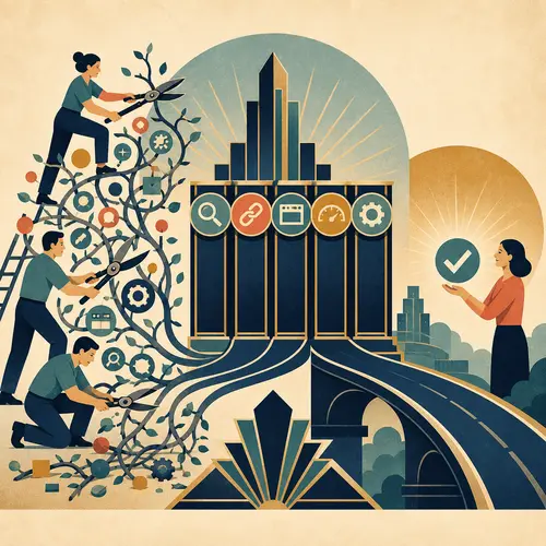 Illustration of a focused service offer built around clear aligned capabilities