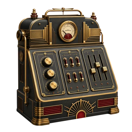 Art Deco control machine representing MCP Abilities for GeneratePress and GenerateBlocks