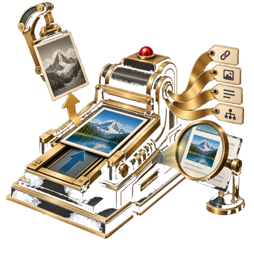 Art Deco media replacement press preserving attachment context while a new image is verified