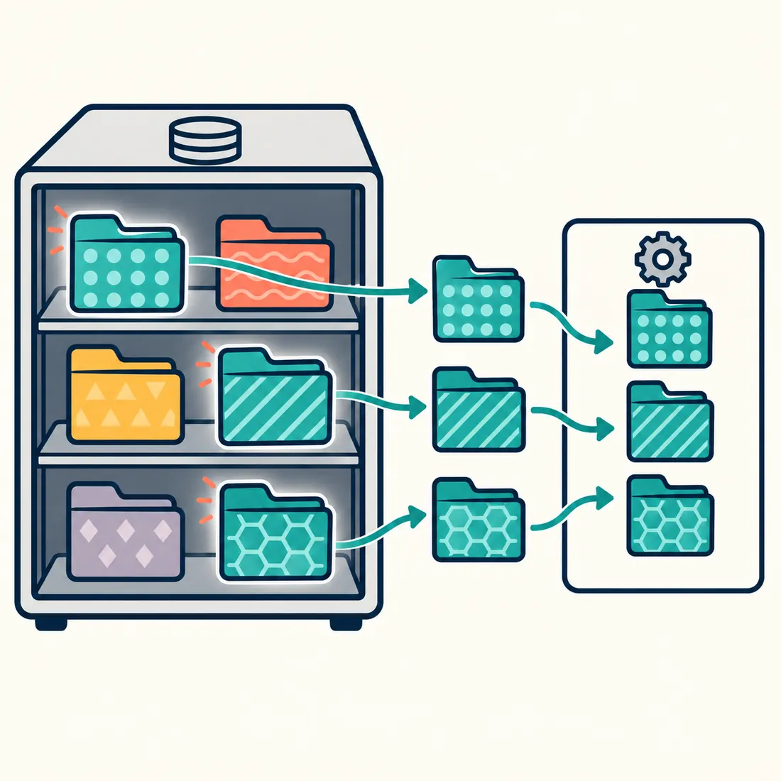 As definições selecionadas são copiadas para processamento no WordPress, enquanto todos os valores originais permanecem armazenados.